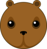 Cute Bear Head Clip Art